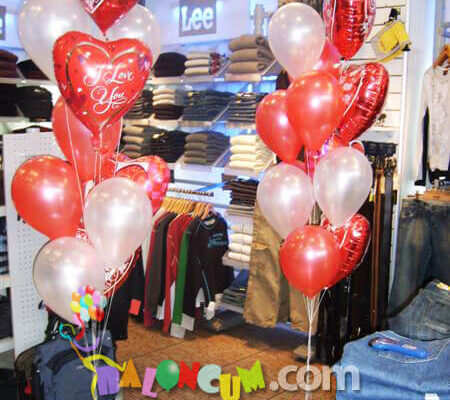 Sevgi Mesajlı  Balonlar(metalik Renkli  Balon Demetleri)