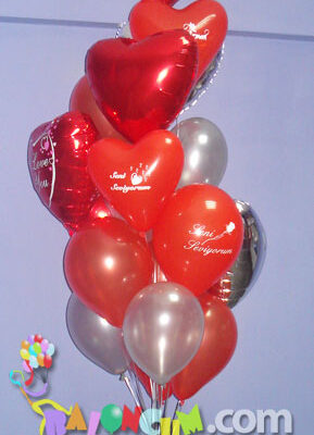Sevgi Mesajlı  Balonlar(Çeşitli  Balonlar)