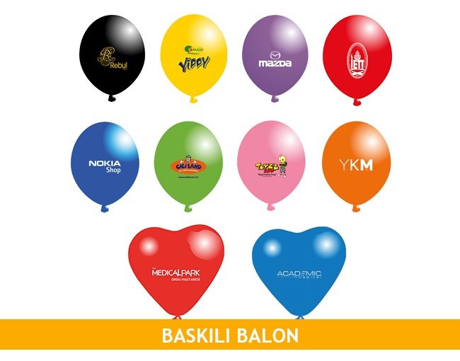 ucan balon i balon susleme i logo baskili balon i harf rakam folyo